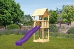 Abenteuer-Spielturm „Lotti“ – 125cm Podesthöhe – Holz Natur inkl. Sandkasten