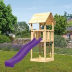 Abenteuer-Spielturm „Lotti“ – 125cm Podesthöhe – Holz Natur inkl. Sandkasten