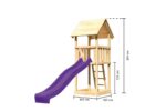 Abenteuer-Spielturm „Lotti“ – 125cm Podesthöhe – Holz Natur inkl. Sandkasten – Image 3