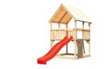 Abenteuer-Spielturm „Luis“ im Aktionsset – 125cm Podesthöhe – Holz Natur inkl. Rutsche & Kletterwand – Image 4