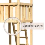 Abenteuer-Stelzenhaus „Frieda“ – 125cm Podesthöhe – Holz Natur inkl. Sandkasten – Image 5