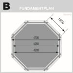 Großer Achteck-Holzpool „Modell 2 A" – 428 x 428 cm – Lagerabverkauf – kesseldruckimprägniert – Image 6