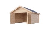 Massive Blockbohlengarage mit Satteldach – 38 mm – 387 x 537 cm – Image 2