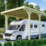 Massives Caravan Carport für Wohnmobile – 350 cm Durchfahrtshöhe – KDI Holz
