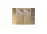 Frontelement für Einzelcarport – 250 x 200 cm – KDI Holz inkl. Doppelflügeltür