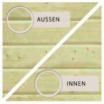 Frontelement für Einzelcarport – 250 x 200 cm – KDI Holz inkl. Doppelflügeltür – Image 2