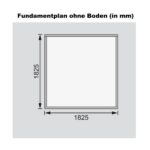 Kleines Gerätehaus „Amberg 2" Satteldach modern aus Holz in Natur – Image 11