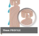 großes Gerätehaus „Amberg 5" Satteldach modern aus Holz in Terragrau – Image 13