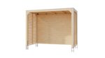 Abri de cuisine d’été moderne « Cubus » Pack Éco – 320 x 160 cm – Bois lamellé-collé massif avec parois et ancrages inclus – Image 4