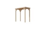 Moderner Holz-Pavillon „Cubeco“ halb – 231 x 124,5 cm – Duo-Leimholz & Flachdach – Image 2