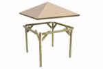 Pavillon en bois classique « Holm 1 » – 359 x 359 cm – Traité autoclave & Toit en croupe – Image 8