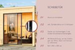 Chalet sauna de luxe moderne « Miramar » avec vestibule – Parois 73 mm avec poêle 9 kW & commande inclus – Image 11