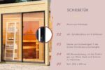 Grand chalet sauna de luxe « Monterey » avec vestibule & espace séparé – Parois 73 mm (Noir) – Image 14